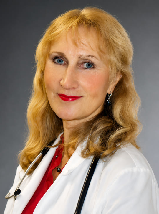 Tatyana Kutsy, MD, in her Bellevue medical office